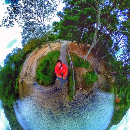 Self portrait captured using a 360 camera